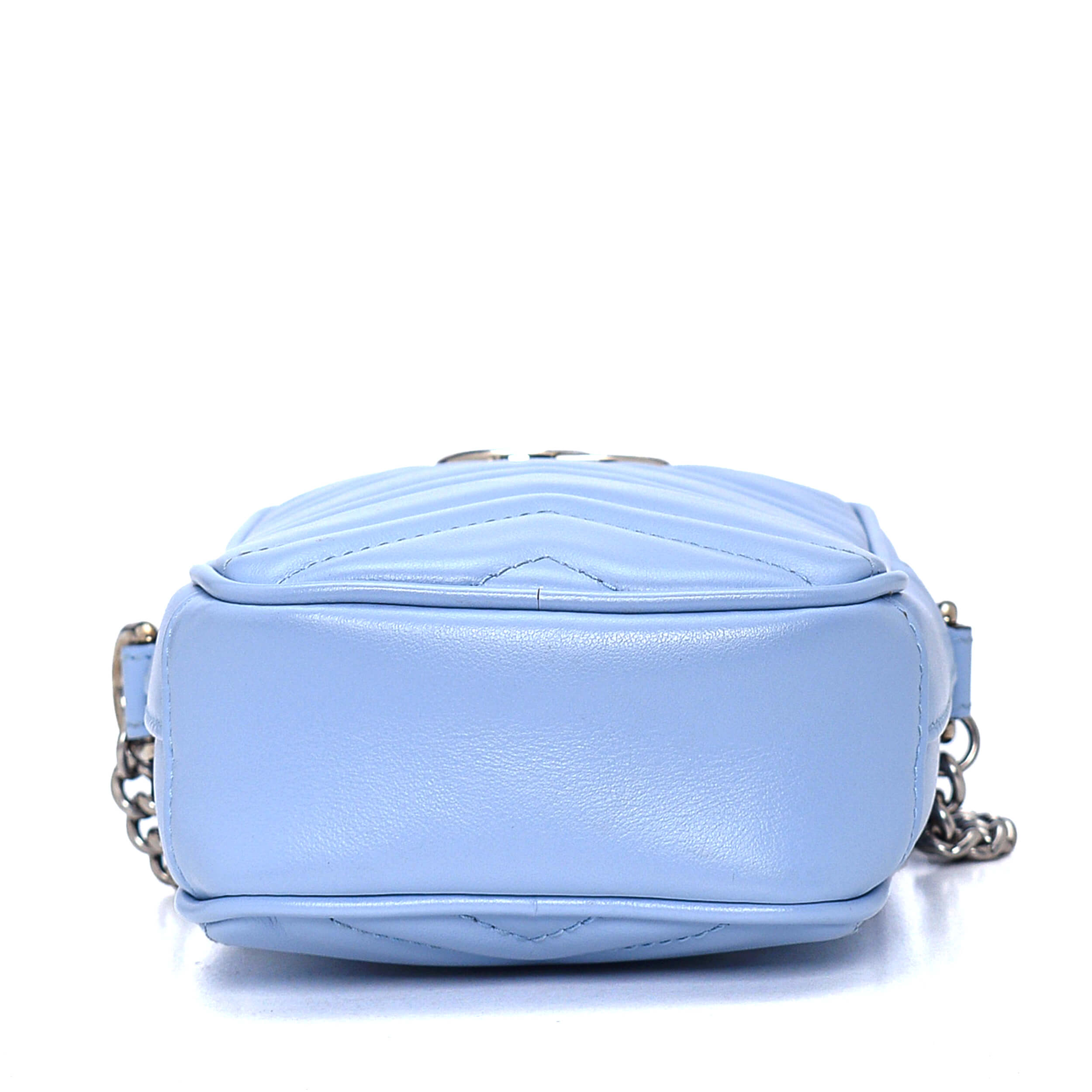 Gucci - Baby Blue GG Marmont Matelasse Phone Bag